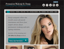 Tablet Screenshot of permanentmakeupbydunja.com